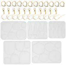 4Sets Silicone Mold Voor DIY Oorbellen Met Verschillende Vormen