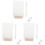 3Sets Multifunctioneel Wit Acryl Memo Bord Voor Studenten 4