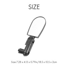 Bar End Bicycle Mirrors for Handlebars 2PCS 360 Rotatable Safe Rearview Mirror for Mountain Road Bike Bicycle Motorcycle