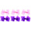 6St PVC Strik Haarclip Set , Kleurrijk Haaraccessoire 5