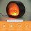 Flameless LED Fireplace Lantern Simulation LED Table Fireplace LED Lantern with Realistic Flame Simulation Decorative 5