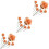 18St Kunstbloemen Mini Decor Multi Kleur Resin Voor Model 7