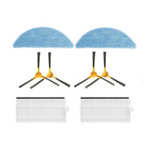 Spazzola Laterale + Filtro + Mop per Neatsvor X500/X600 Tesvor T8 M1 S6 Kit di Ricambio per Aspirapolvere Robot