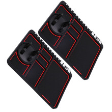 2St Duurzame Zwarte Autohouder Telefoon En Kleine Accessoires