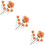 18St Kunstbloemen Mini Decor Multi Kleur Resin Voor Model 11