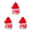 3St Rood Bruidsmasker Tule Sluier Met Pluizige Feest 8