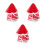3St Rood Bruidsmasker Tule Sluier Met Pluizige Feest 9