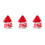 3St Rood Bruidsmasker Tule Sluier Met Pluizige Feest 7