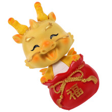 5 Chinesische Harz Figur Armaturenbrett