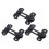 Locks Voor Deuren Bolt Latch Zwart RVS 3 Stuks 11