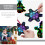 2Sets Zwart Xmas Scratch Paper Stick Kerst Feestdecor 10
