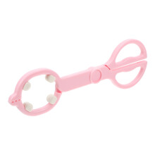 1 Baby Schaarvormige Flesclip Antislip Gesteriliseerd Roze ABS