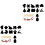 2Sets Zwart Xmas Scratch Paper Stick Kerst Feestdecor 5