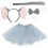3 Sets Oren Hoofdband Stropdas En Tutu Rok Dier 2
