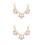 2St Modieuze Multi-Alloy Ketting Handtas Met Bloem En Verlenger 8