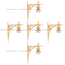 25St Miniatuur Wandlamp Voor Zandtafel Goud ABS Model Verlichting