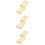 18Stk Tremolo Bridge Saddle Lock String Golden Für E-Gitarre 8