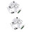 2Sets Metal TV Beugel Schroeven Set Voor Montage 9