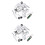 2Sets Metal TV Beugel Schroeven Set Voor Montage 7