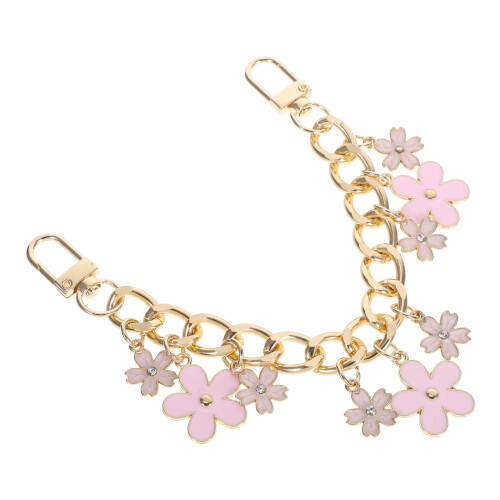 2St Modieuze Multi-Alloy Ketting Handtas Met Bloem En Verlenger 1