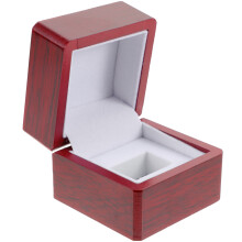 5Stk Holz Schmuckringbox Dunkles Rot Für Aufbewahrung Hochzeit