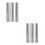 6Stk Cremiger Backform Set Für Teigrollen Silber 10