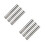 6Stk Cremiger Backform Set Für Teigrollen Silber 4