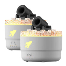 2PCS  Cannon Humidifier Aroma Diffuser with 2 Modes 7 Colors LED Timesr and Adjustable Settings Turret Humidifier
