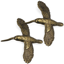 10Stk Kleine Messing Vogelskulptur Retro Home Office