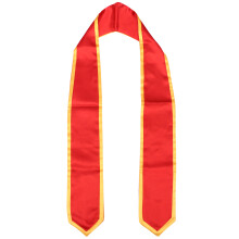 3Stk Graduation Etiquette Belt Rot Gold Universitätsfeier