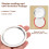 100 Pcs Regular Mouth 70MM Jar Canning Lids, Reusable Leak Proof Split-Type Silver Lids with Silicone Seals Rings 6