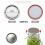 100 Pcs Regular Mouth 70MM Jar Canning Lids, Reusable Leak Proof Split-Type Silver Lids with Silicone Seals Rings 10