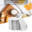 100 Pcs Regular Mouth 70MM Jar Canning Lids, Reusable Leak Proof Split-Type Silver Lids with Silicone Seals Rings 5
