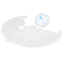 2Sets Resin Silikonformen Mond Anhänger Bastelset Weiß