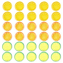 Konstgjorda Citronskivor, Konstgjord Frukt, Citronskivor, Falska Fruktmodell i Plast, Dekoration för FestbröLlop