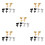 15Paare Ohrschmuck Cross Studs Sets Für Piercing 7