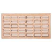 2Stk Schmuckablage Holz Mit 30 Slots Leinenfutter Für Ringe Gelb