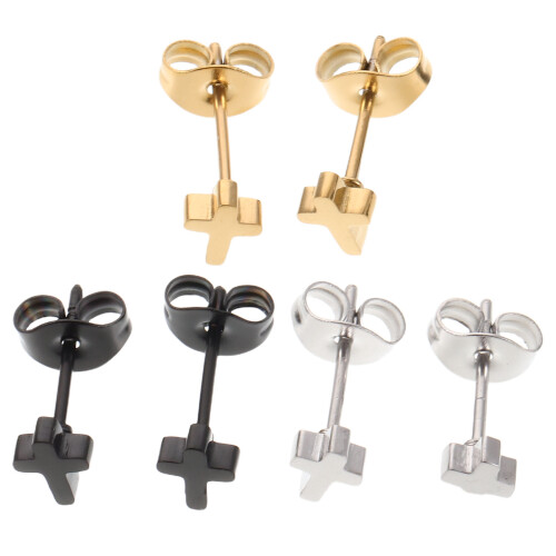15Paare Ohrschmuck Cross Studs Sets Für Piercing 1