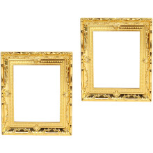 10Stk Bilderrahmen Gold Deko Miniaturmöbel Für Puppenhaus