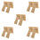 10Pièces Support Chevalet Adhésif Khaki En Pour Cadre DIY 8