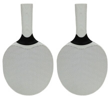 Sportartikelen Siliconen Multi-Color Tafeltennisrackets Geschikt voor Beginners in Training en Competitie Grijs-Wit