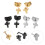 15Paare Ohrschmuck Cross Studs Sets Für Piercing 10