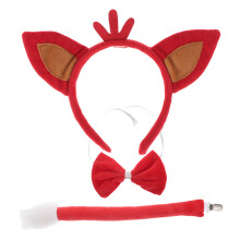 2Ensembles Oreilles En Polyester Bandeau Costume Cosplay