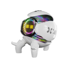 Robot   Speaker Portátil Estéreo Despertador AI Brinquedos Interativos Áudio Sem Fio Cartão TF Rádio FM,B