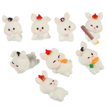 32 mini hasen kuchen deko tier figuren mikrolandschaft