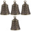 4-teiliges messing glöckchen anhänger charm diy hängeschmuck retro 5