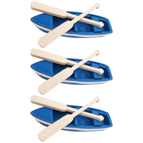 6Stk Kleine Blaue Bootsmodelle