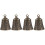 4-teiliges messing glöckchen anhänger charm diy hängeschmuck retro 6
