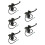 5Ud Accesorios Palancas Embrague Y , Negro Robusto 10