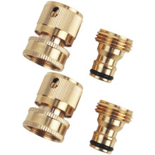 Brass 3/4Inch Threaded Quick Connector, Garden Water Connector, Car Washing Machine Male/Female 3/4Inch American